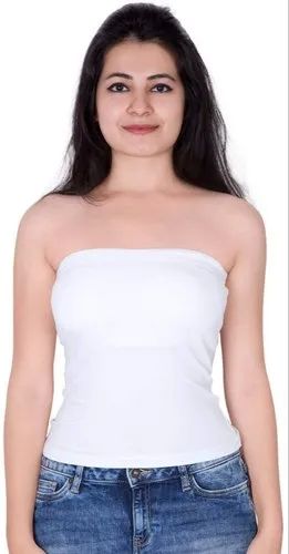 White Cotton Tube Top