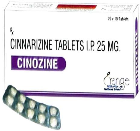 Cinozine 25mg Tablets