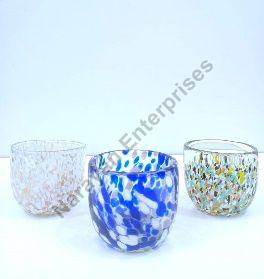 Colored Glass Flower Vase