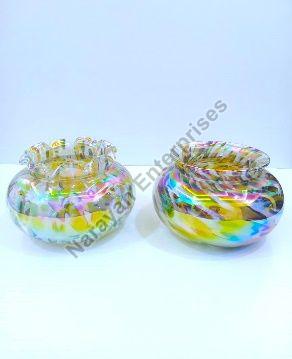 Multicolor Glass Candle Holder