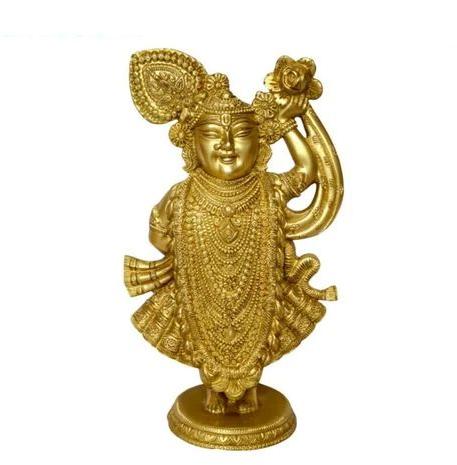 Brass Krishna Statue