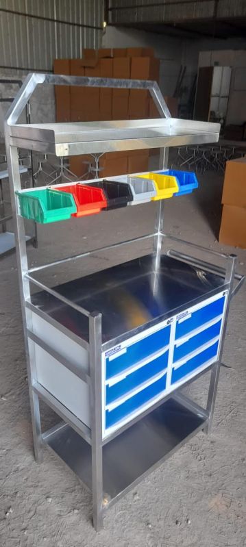 Stainless Steel Medical Trolley