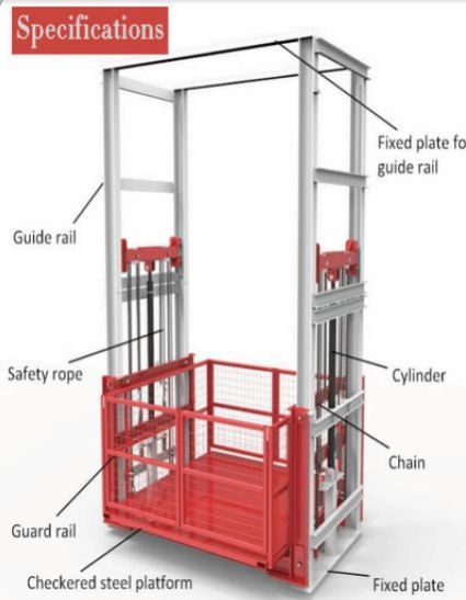 Open Type Goods Lift