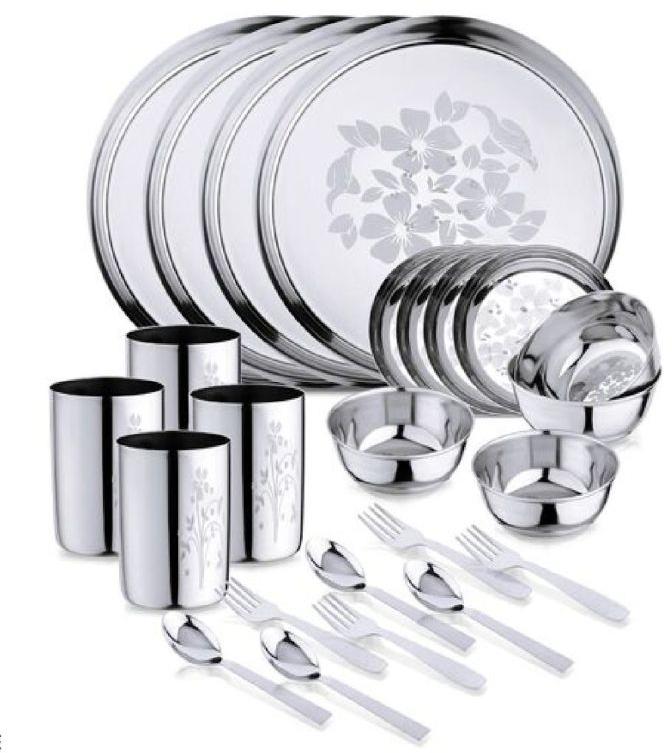 24 Pieces Stainless Steel Dinner Set
