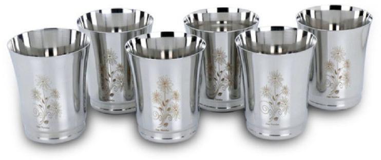 Stainless Steel Laser Printed Water Glass