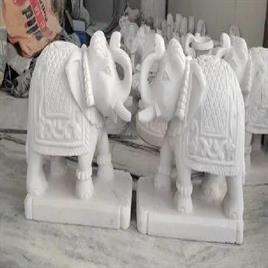 Marble Elephant Statue