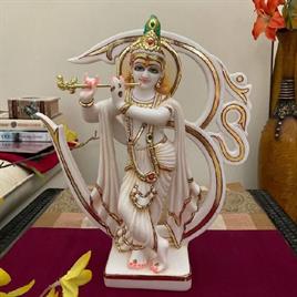 Marble Lord Krishna Statue