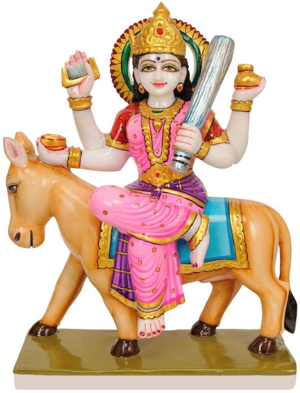 Marble Sheetla Mata Statue