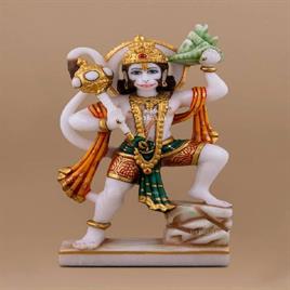 Marble Veer Hanuman Ji Statue