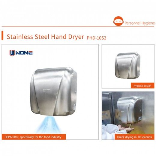 PHD-10S2 Hepa Filter Jet Air Hand Dryer