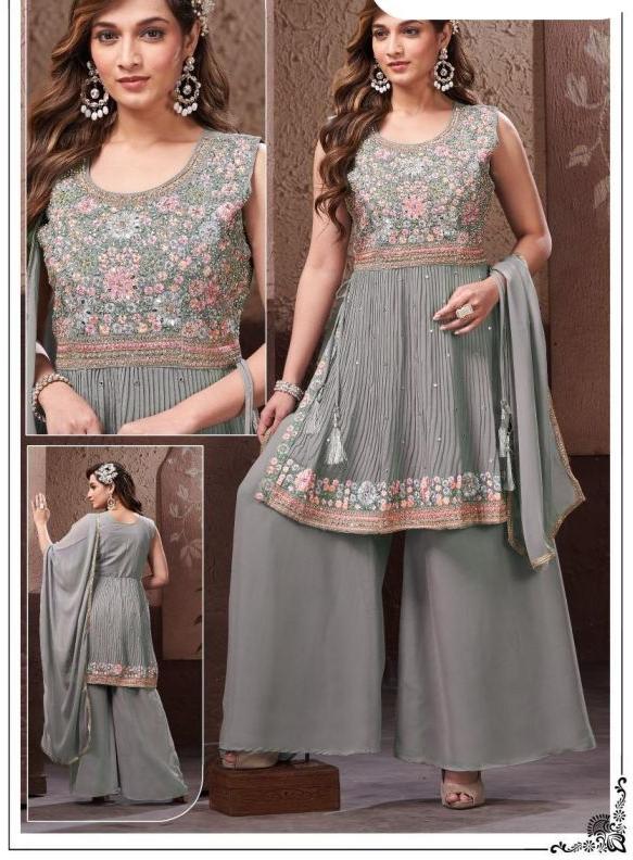 A 25 Georgette Sharara Suit