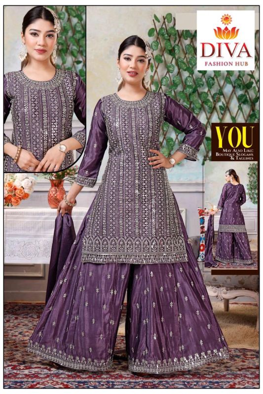 A 55 Georgette Sharara Suit