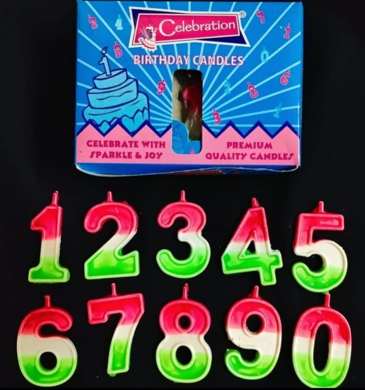 Celebration Birthday Number Candles