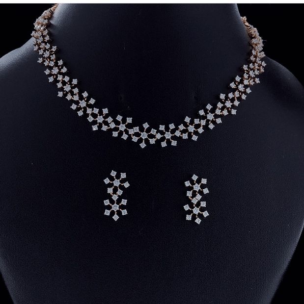 NCK332 Diamond Necklace Set