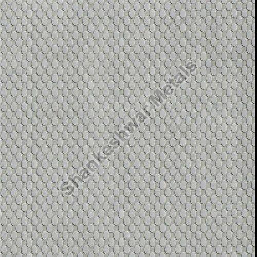 Stainless Steel Silver Linen Sheet by sds
