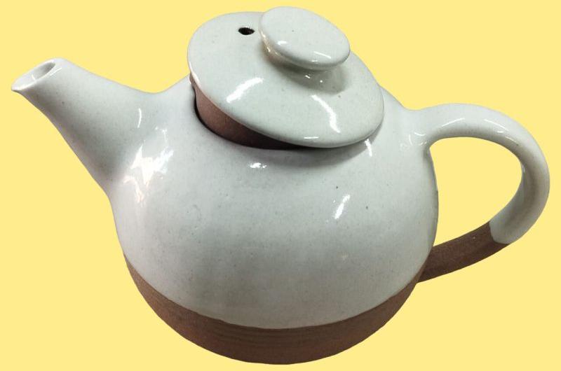 White Ceramic Teapot