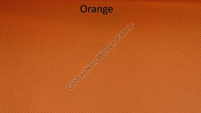 Plain Orange Non Woven Fabric