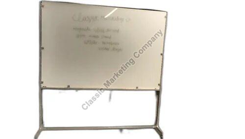 Magnetic Glass Writing Board with Mobile Stand