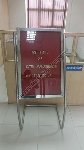Stainless Steel Welcome Board with Golden Letter Kit