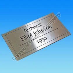 Steel Name Plate