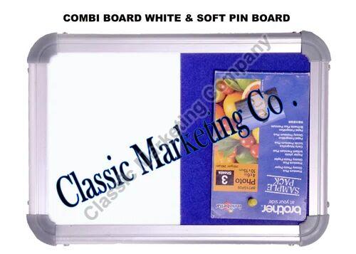 White Board & Blue Notice Board Combo