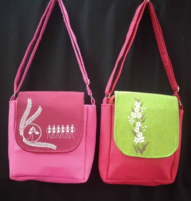 Ladies Hand Painted Sling Bag