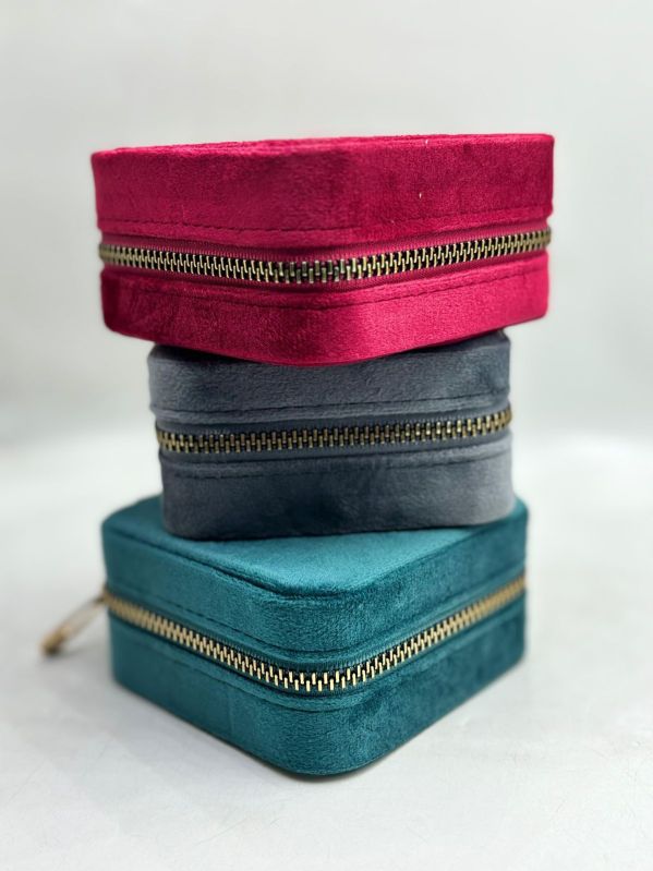 Velvet Jewellery Organiser Box