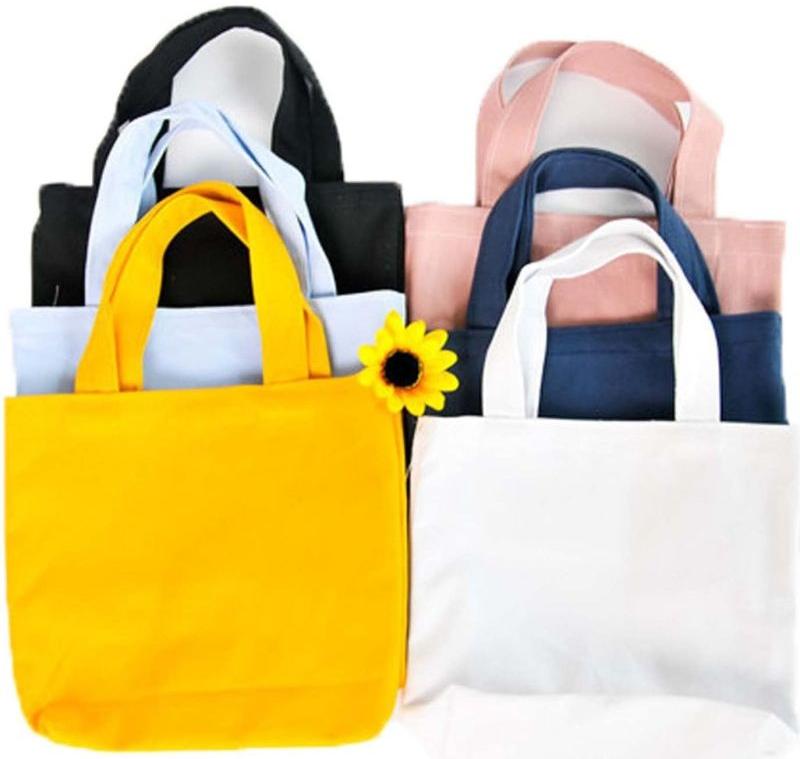 Colored Canvas Tote Bags