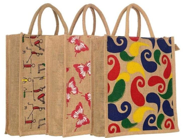 Multicolor Printed Jute Bags