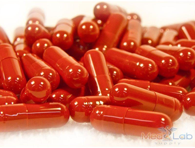 Orange Empty Metallic Gelatin Capsules