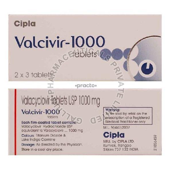 1000mg Valcivir Tablets