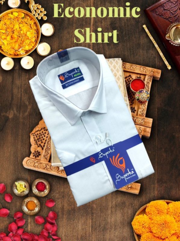 Mens Superpa Economic White Shirt