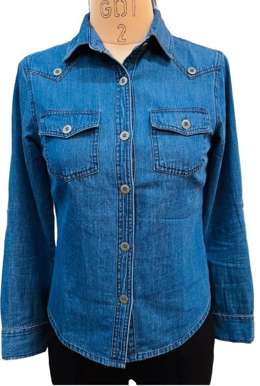 Ladies Full Sleeve Denim Shirts