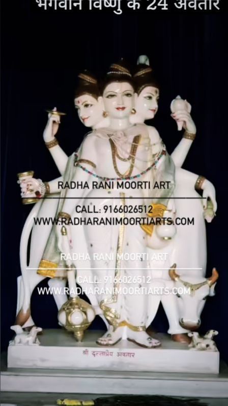 Marble Dattatreya Statues