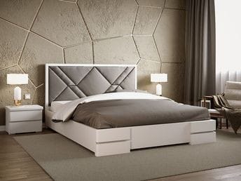 Double Bed With Side Table