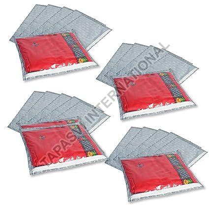 24 Pcs Combo Grey Printed Non Woven Saree Cover