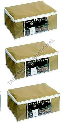 3 Pcs Combo Beige Plain Storage Bag