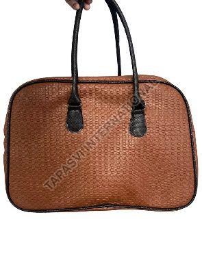 Rexine Brown Travel Bag