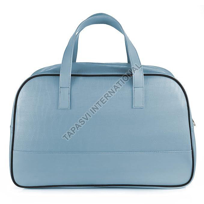 Rexine Light Blue Travel Bag