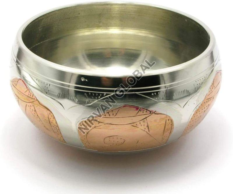 Silver Copper Singing Bowl