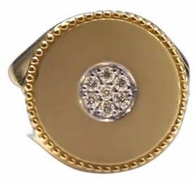 Mens Gold 14K Natural Diamond Ring