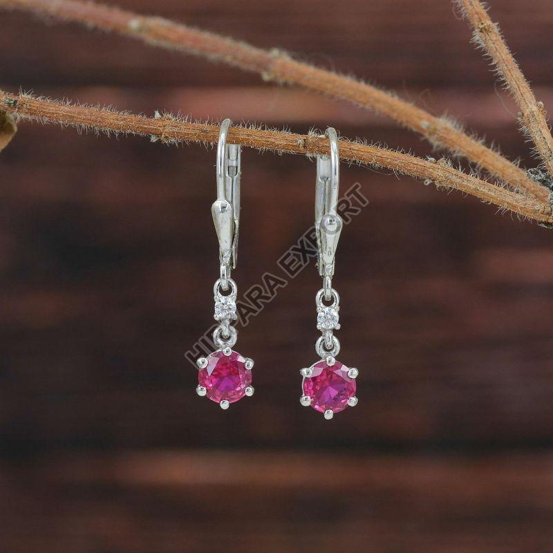 Fancy Pink Diamond Earrings