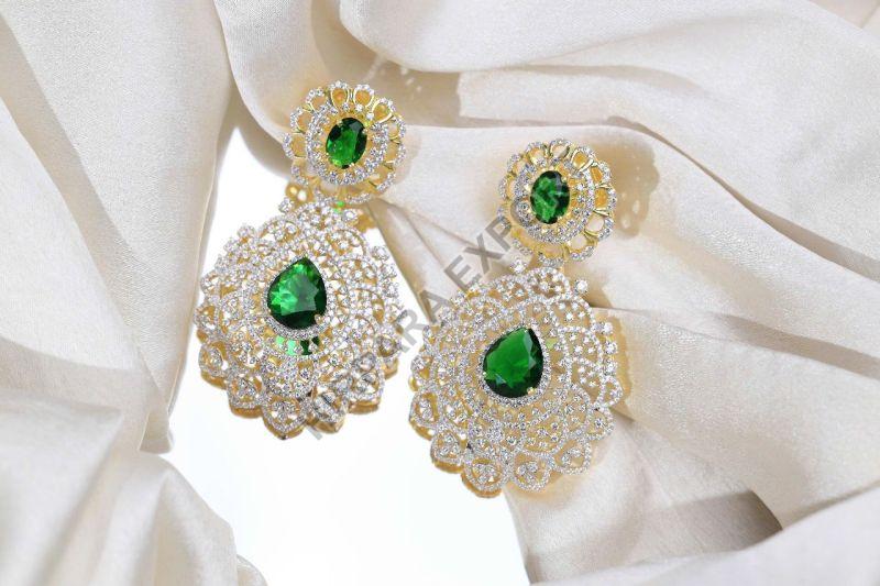 Party Wear Diamond Earrings