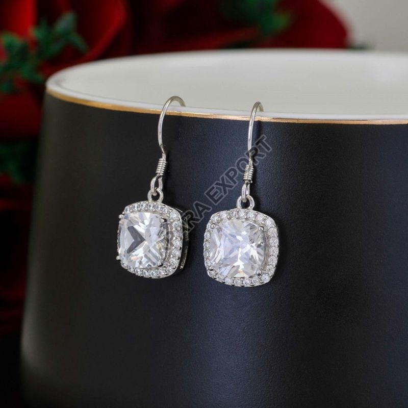 Square Diamond Earrings