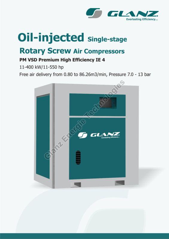 Single Stage Oil Injected Rotary Screw Air Compressor