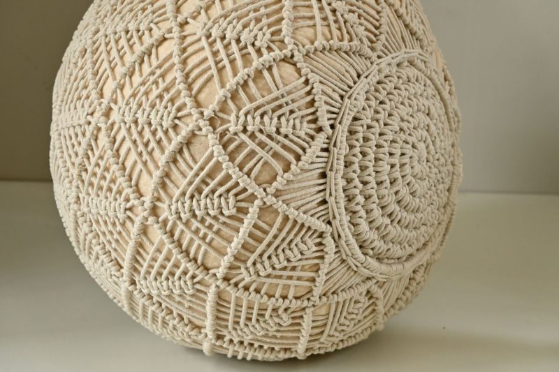 Macrame Pouf