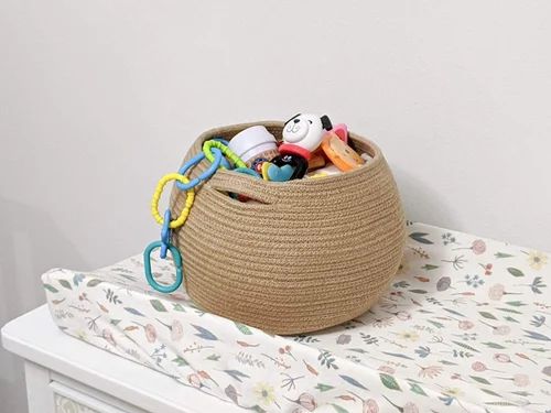 Natural Jute Storage Basket