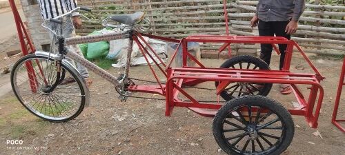 Red Color Coated Ice Cream Tricycle