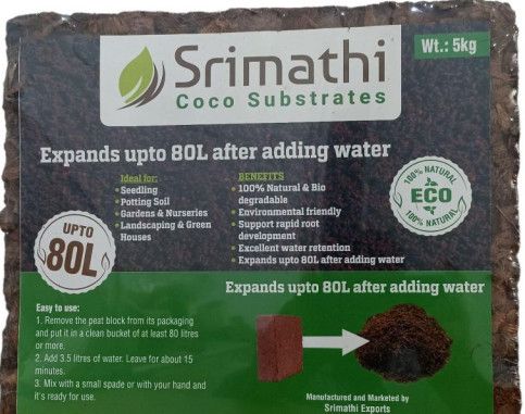 5kg Coco Husk Chips Block