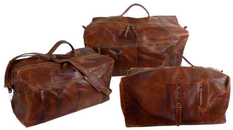 Vintage leather Duffel bags